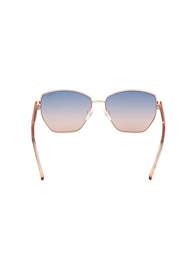 GUESS Women's UV Protection Hexagon Sunglasses - GU0010228W56 - Lens Size: 56 Mm - Image 4